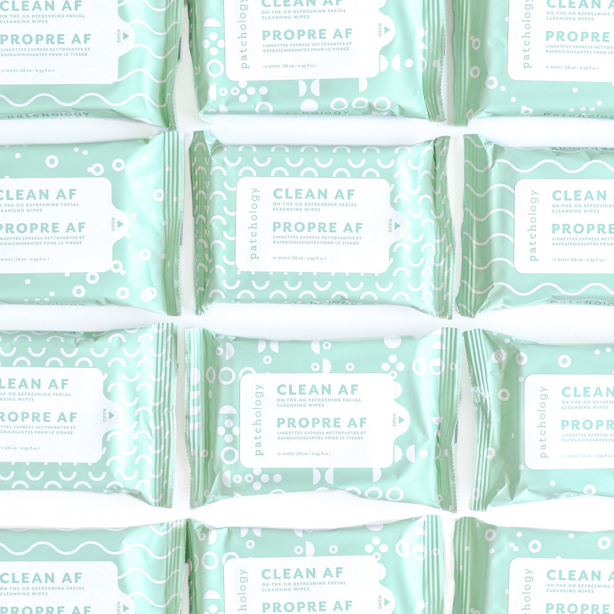 Clean AF On-The-Go Refreshing Facial Cleansing Wipes
