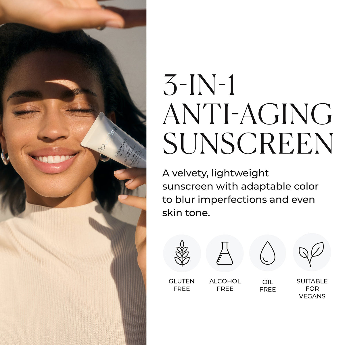 Diamond Luminous Uv Defense Light Tntd Fluid SPF 40