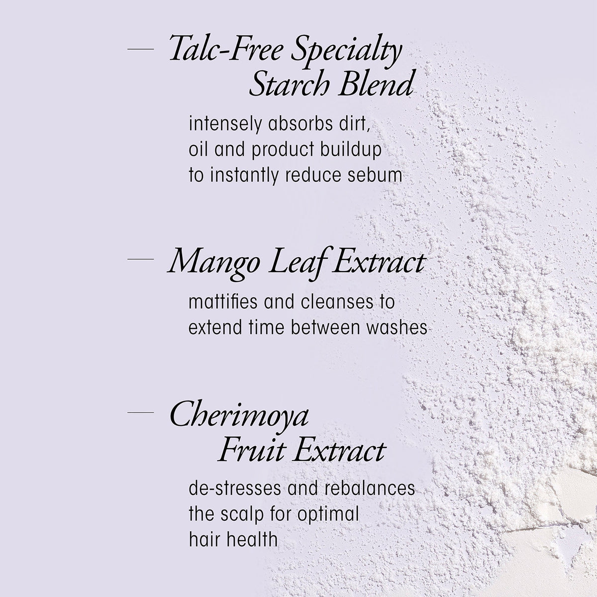 Oil Control Dry Shampoo Powder