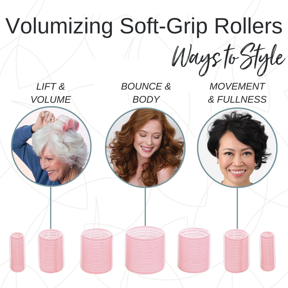 Volumizing Soft Grip Rollers