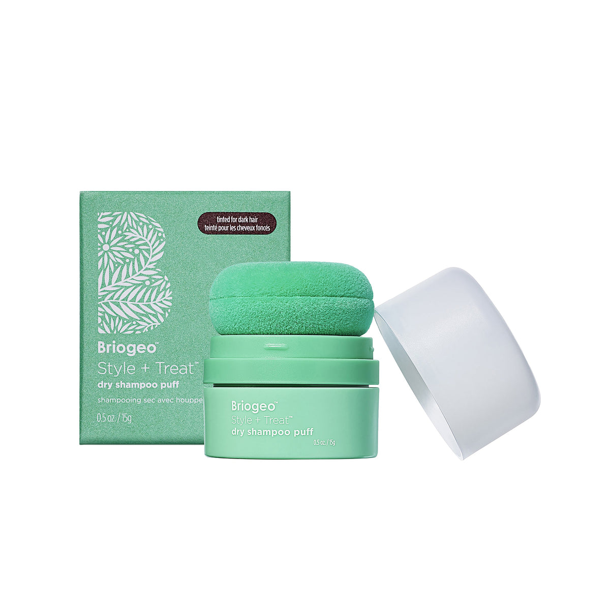 Style + Treat Dry Shampoo Puff - Tinted For Dark Hair
