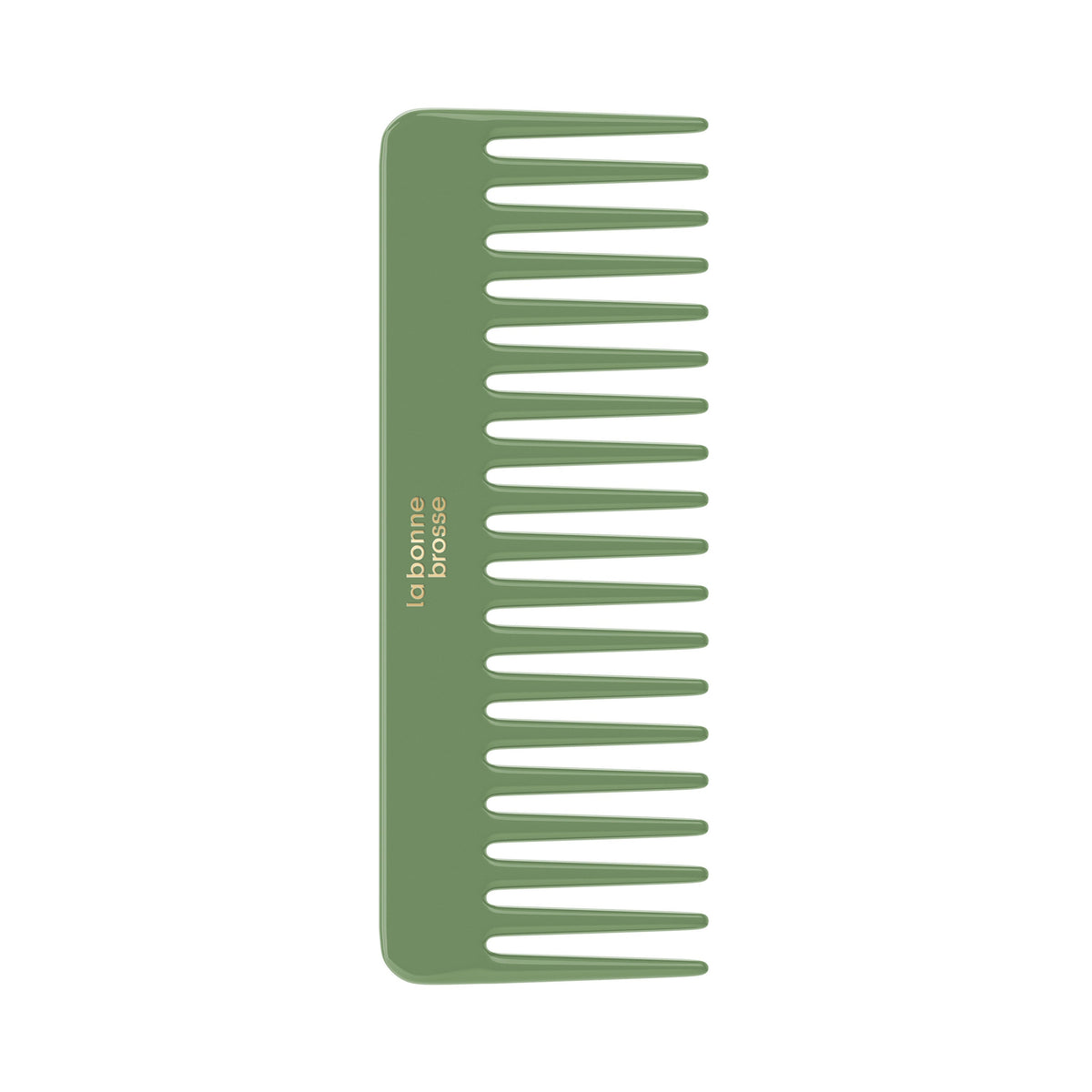 The Large Detangling Comb in Acetate Sage Green